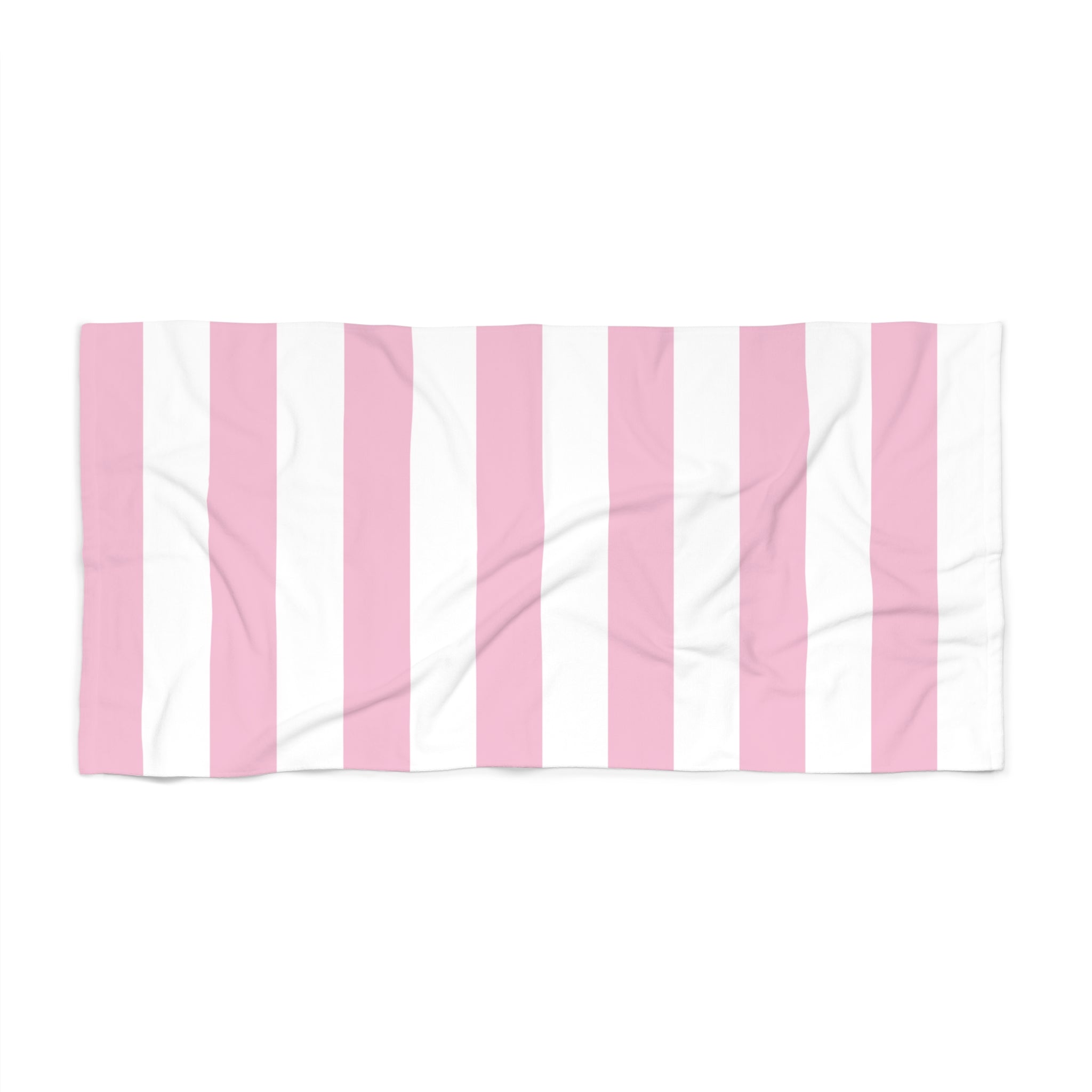 Pink and white beach towel sale