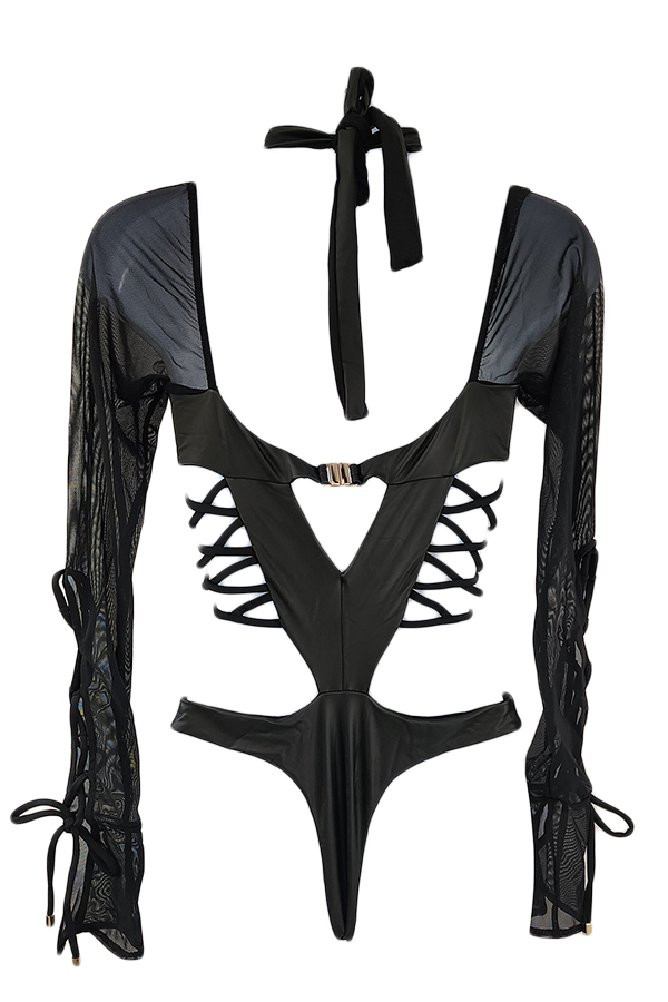 Cross My Heart Lace Up Bodysuit